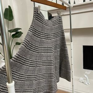 Max studio knit flared sweater skirt mini midi Ralph Lauren work school girl